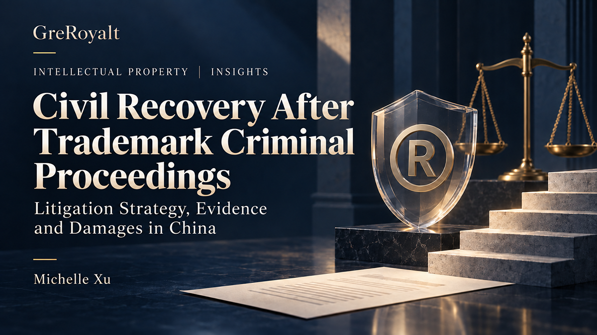 Civil Recovery Following Trademark Counterfeiting in China What the new civil and criminal framework means for brand owners