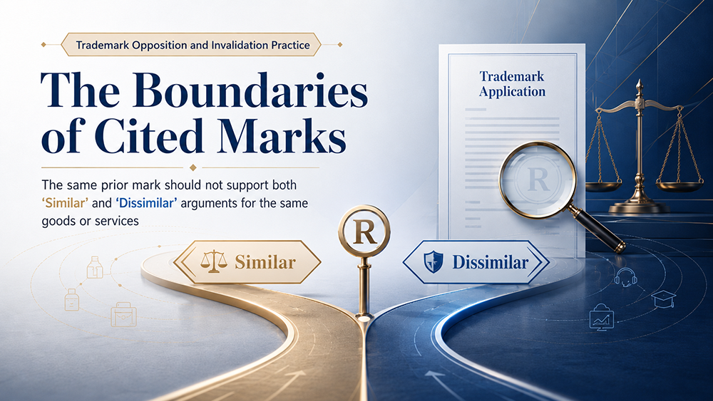 The Boundaries of “Cited Marks”: Why the Same Prior Mark Should Not Support Both “Similar” and “Dissimilar” Arguments in Relation to the Same Goods or Services
